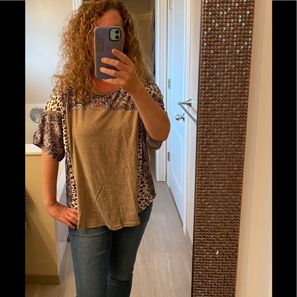 ❤️pretty mixed print loose fit top - Picture 9 of 10